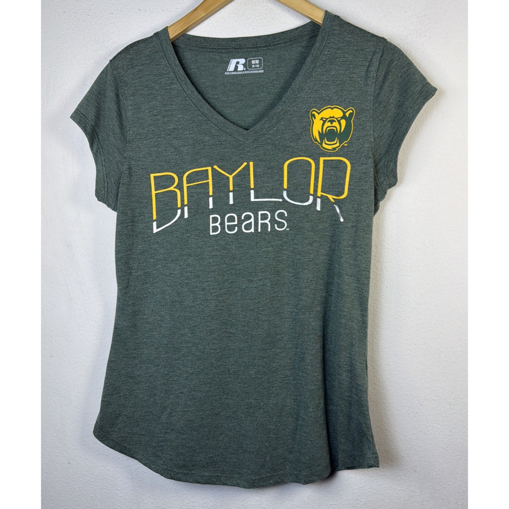 Baylor Bears BU Green Crew Neck SS Tee T-Shirt medium college gear football - Picture 2 of 12
